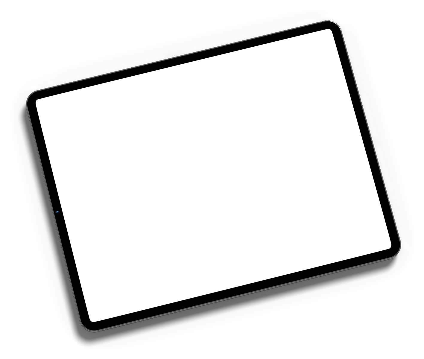 iPad Rahmen schräggestellt